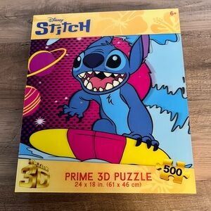 Disney Stitch Prime 3D Puzzle 500 Pieces – Excellent Condition